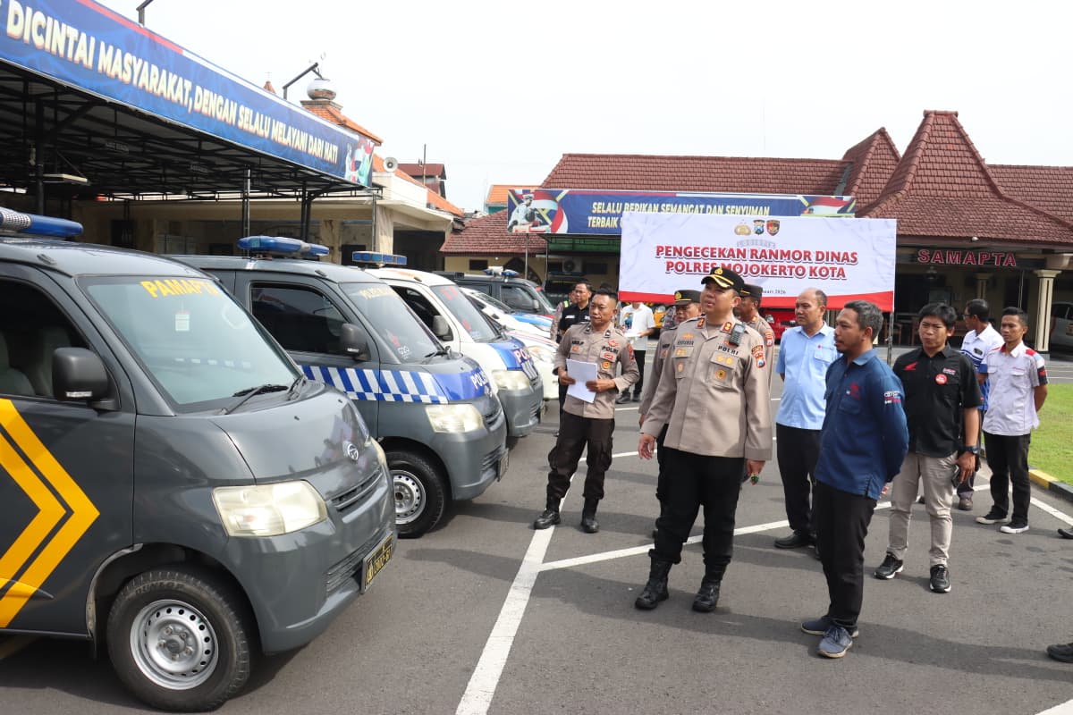 Perkuat Kesiapan Operasional, Polres Gelar penandatanganan kontrak kerja sama dan Pemeriksaan kendaraan dinas